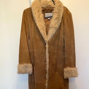 70s vintage style leather coat